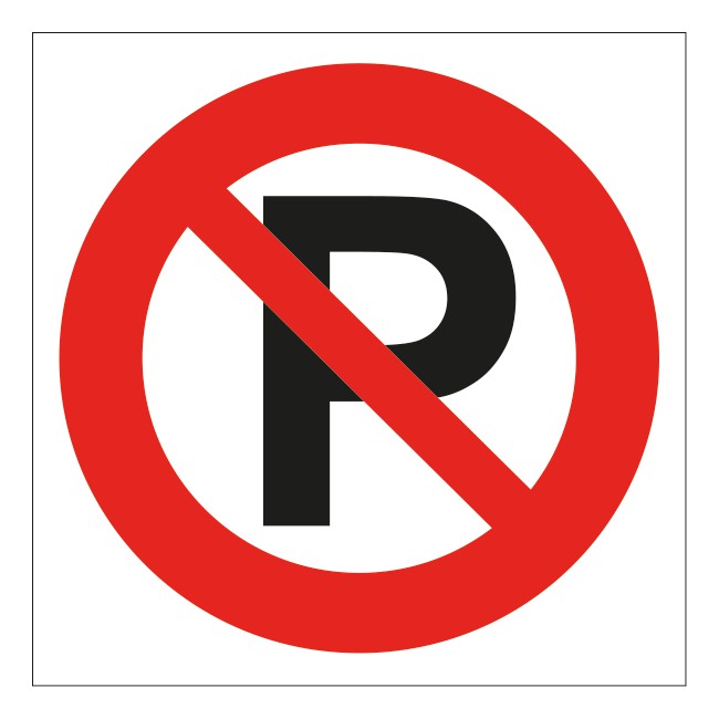 Verboden te parkeren sticker | 5 stuks
